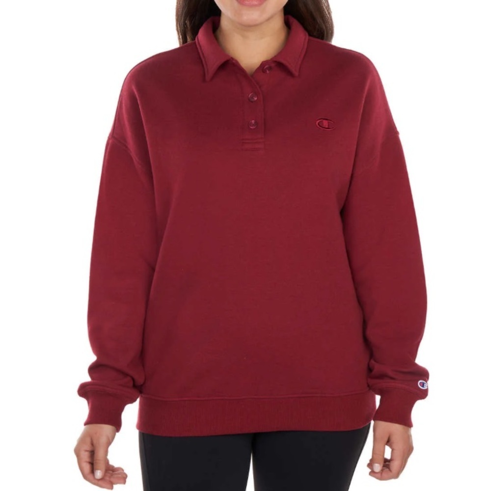 Champion button up sweatshirt